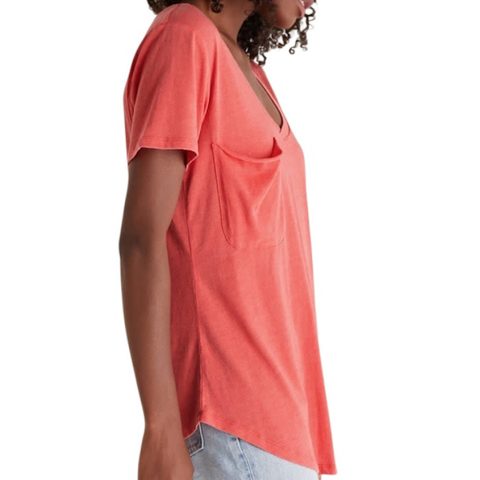 Z Supply Z Supply Pocket Tee Mineral Red/Coral