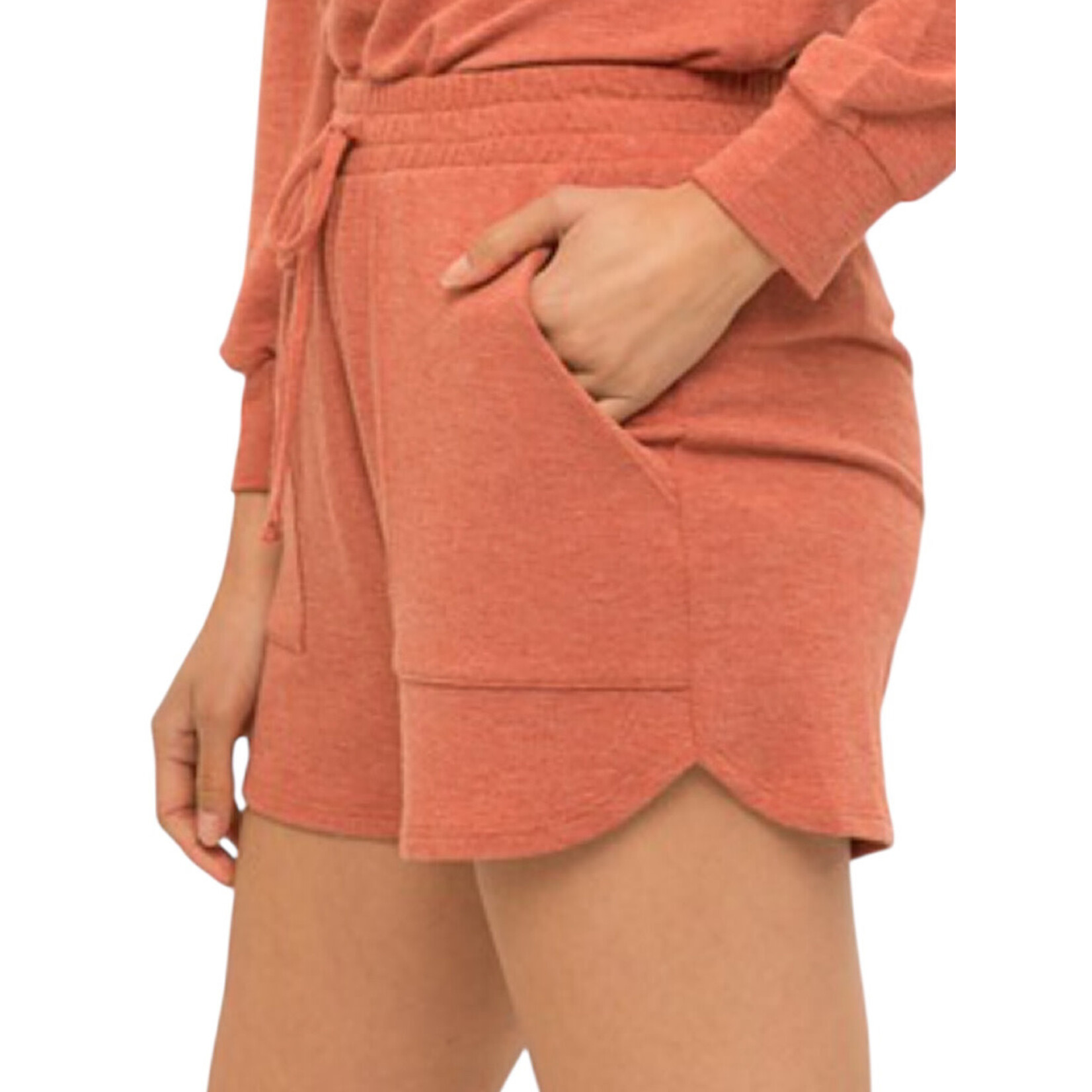 Rust Soft French Terry Shorts