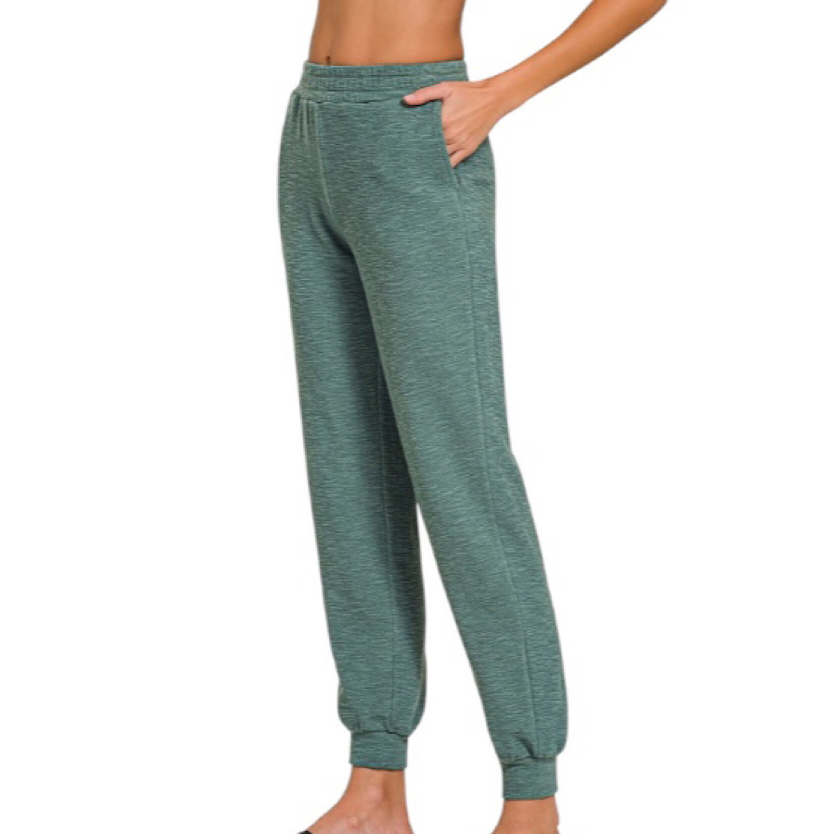 Ash Jade Cotton Slub Jogger Pants