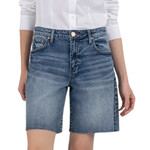 Hailey High Rise Long Bermuda Denim Shorts -2