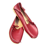 Burgundy Kunsto Leather Women's Loafer Slip On Shoes Size 10-RF