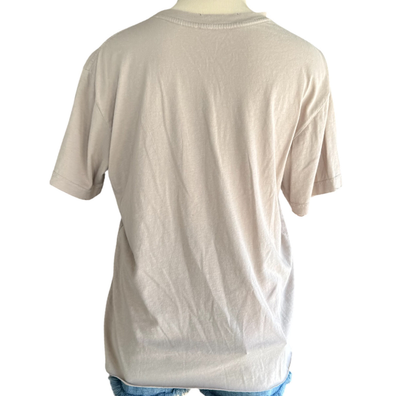 Affliction Khaki Summer Fest Graphic Tee Size Small -RF