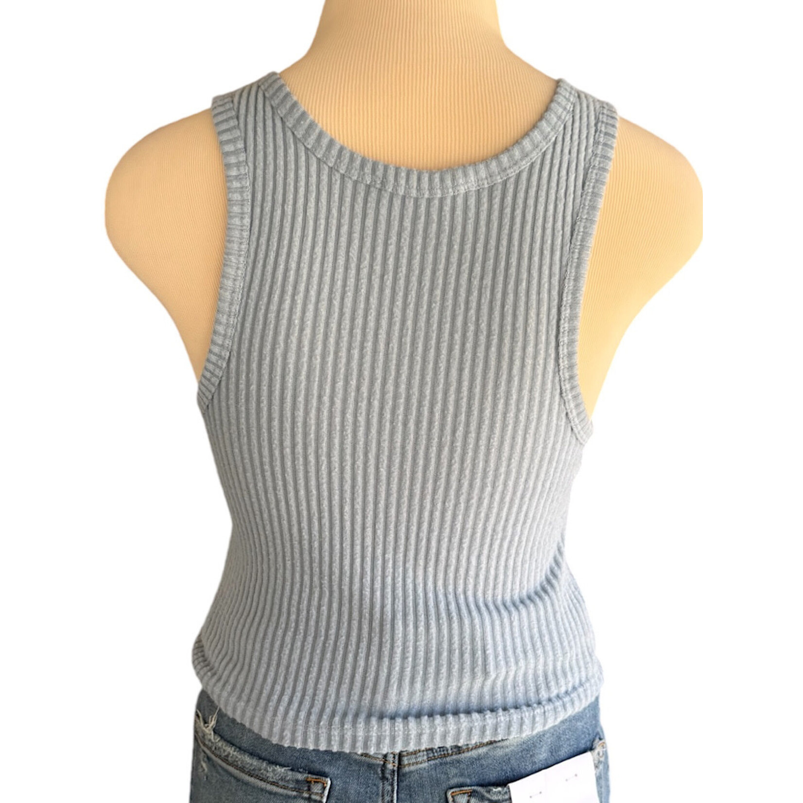 Double Zero Pale Blue Tank Top Size Small -RF