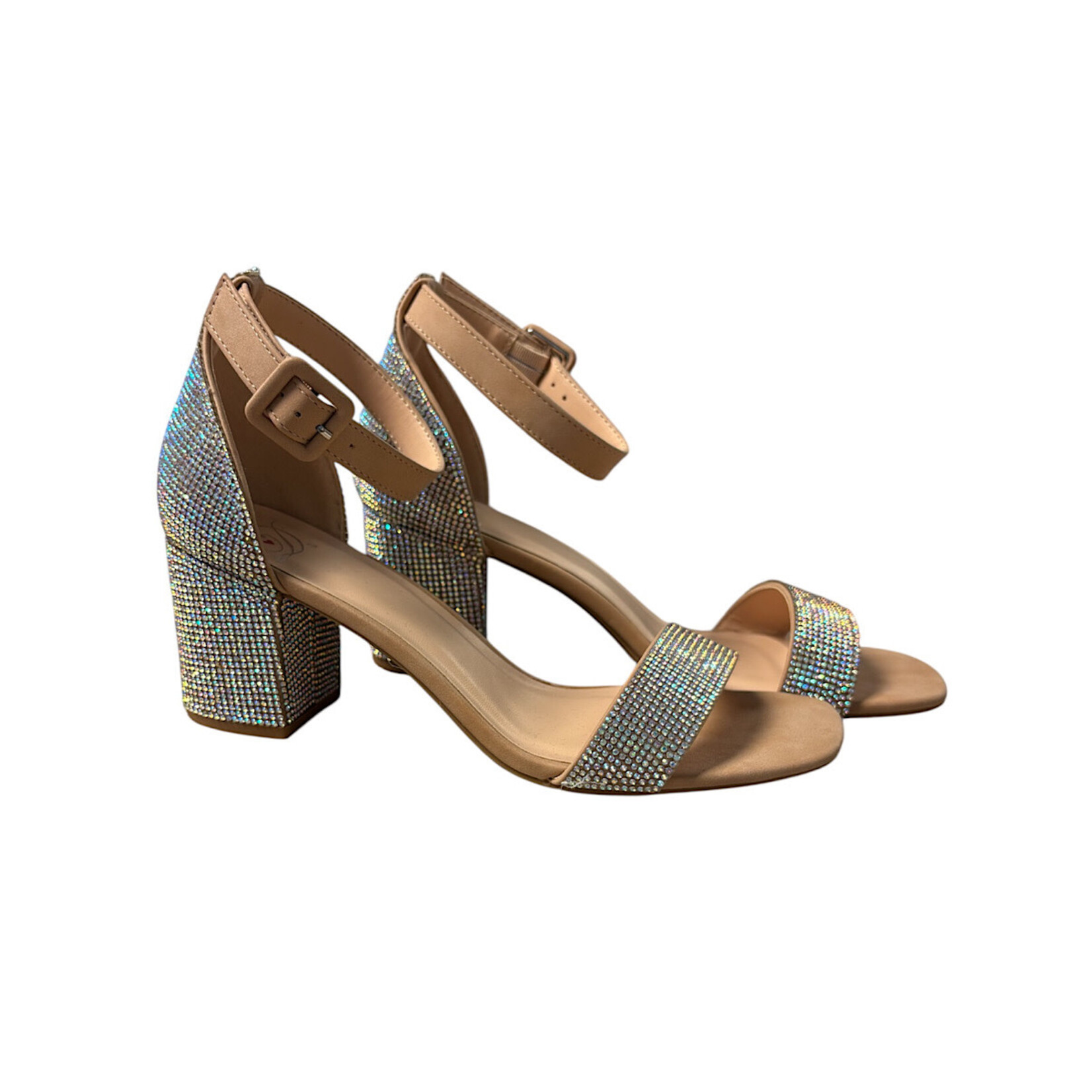 FD Nude Sparkle Dress Heel