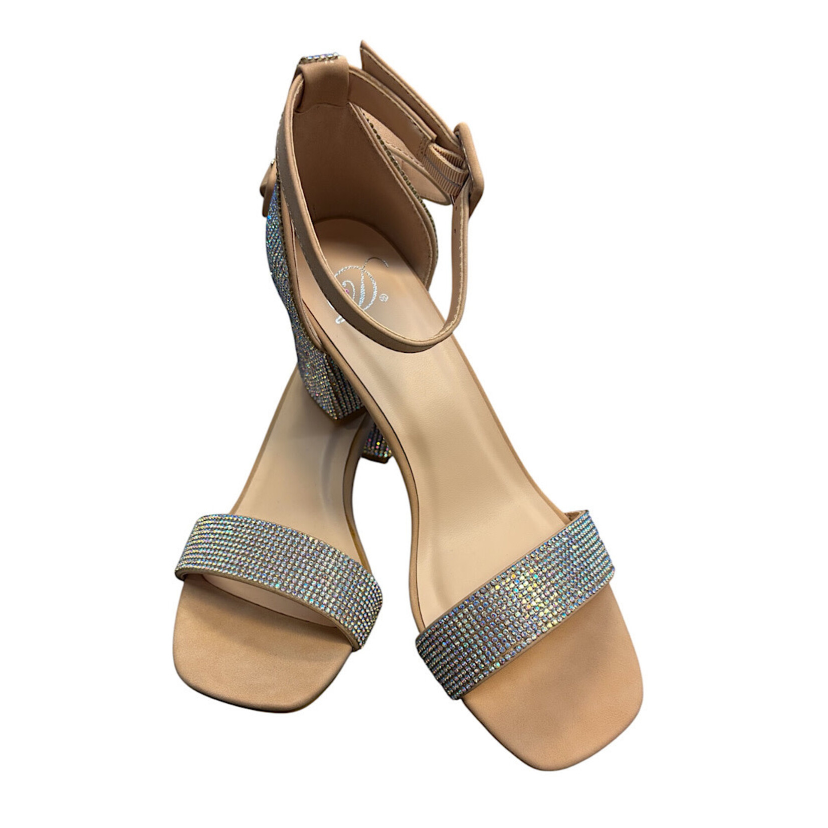 FD Nude Sparkle Dress Heel