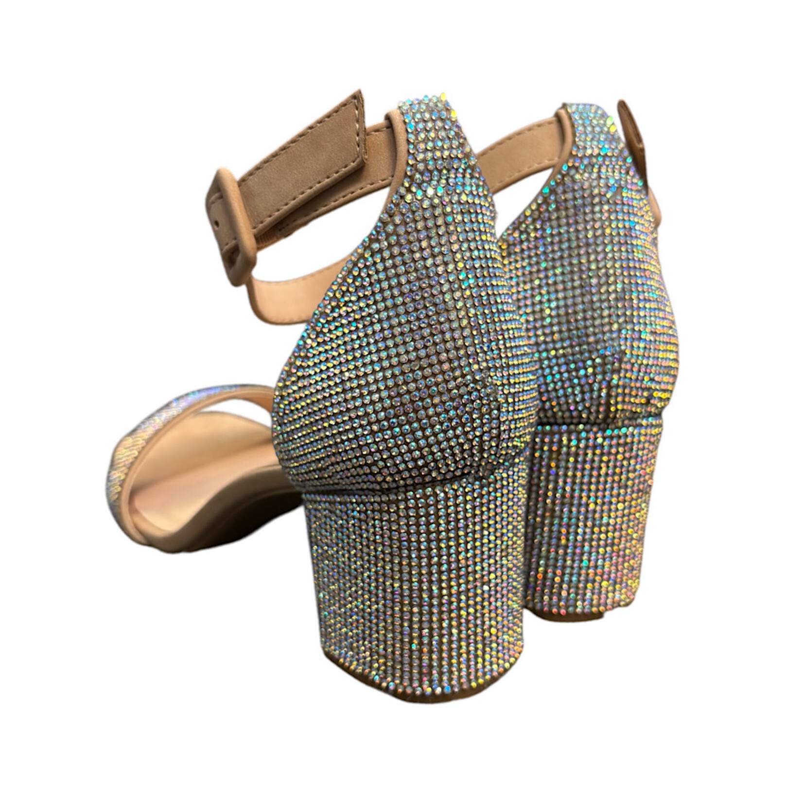 FD Nude Sparkle Dress Heel