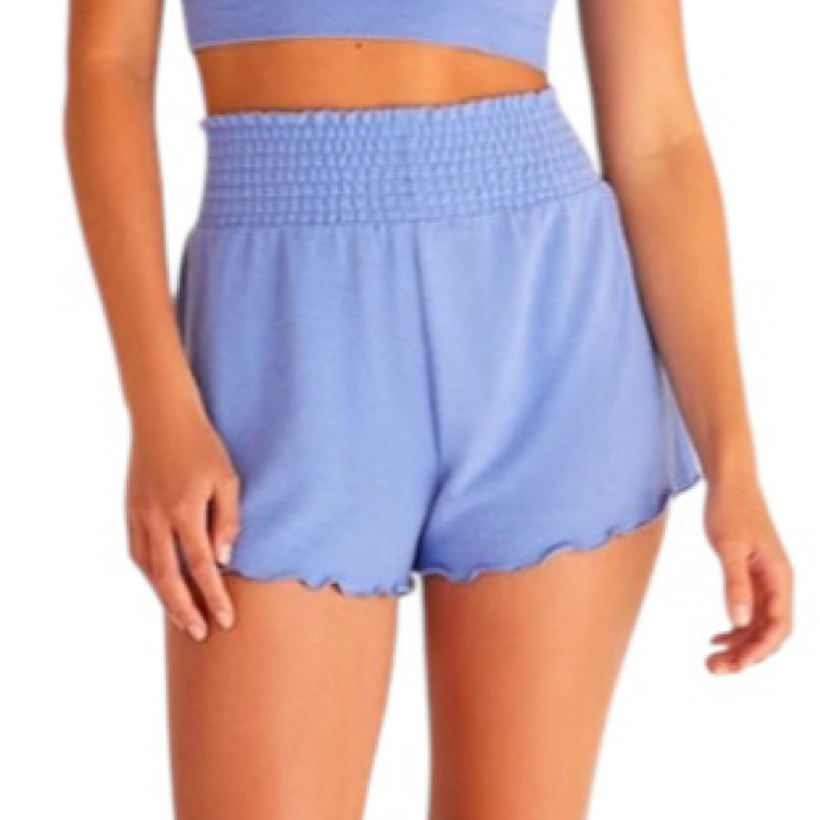 Z Supply Z Supply Dawn Smocked Short Ocean Blue