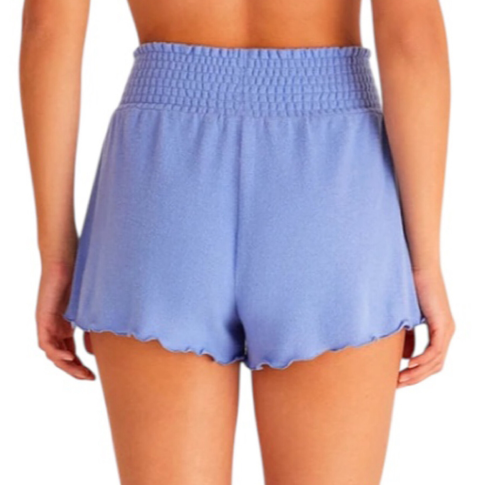 Z Supply Z Supply Dawn Smocked Short Ocean Blue