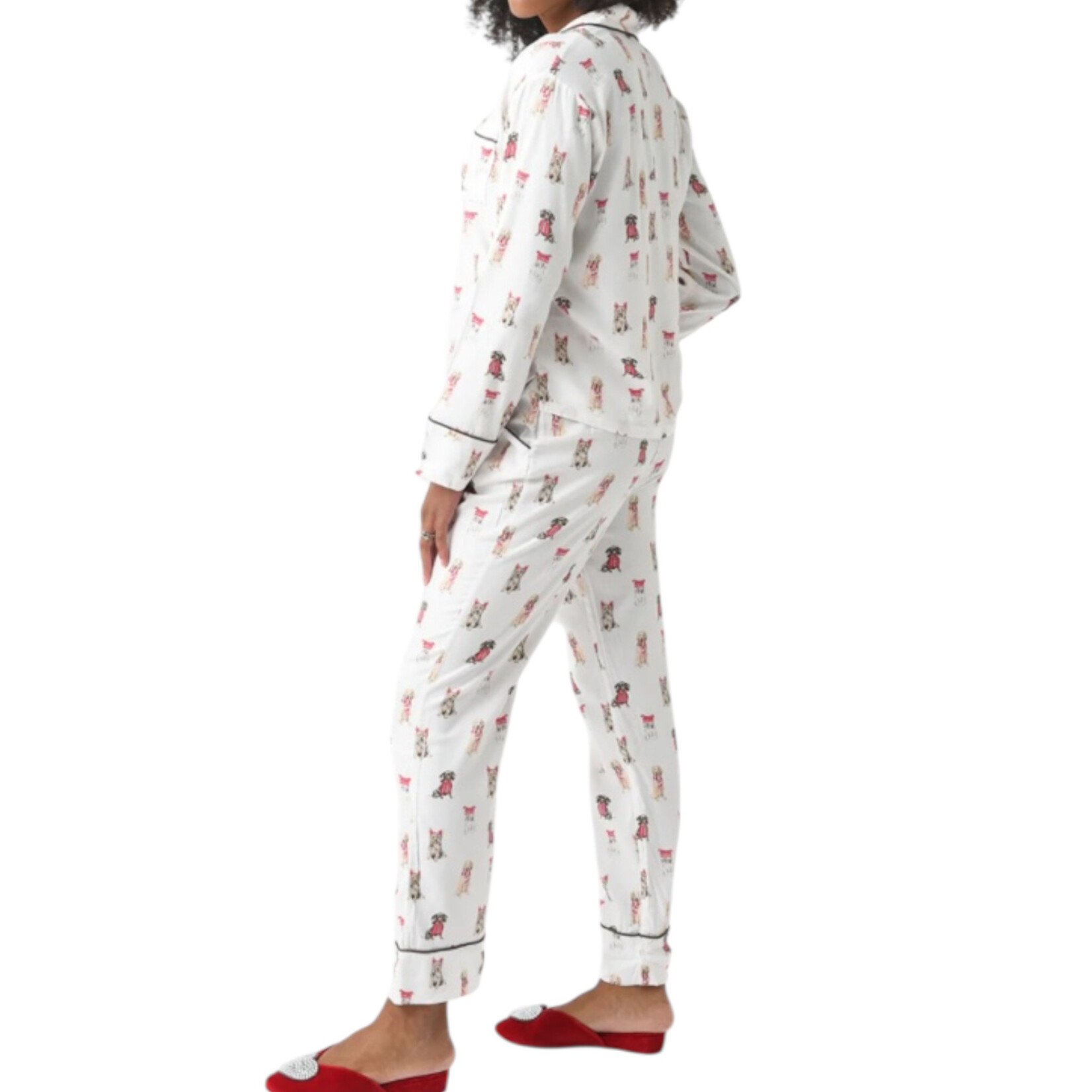 Z supply Sleep All Day Pup PJ Set Vanilla Ice