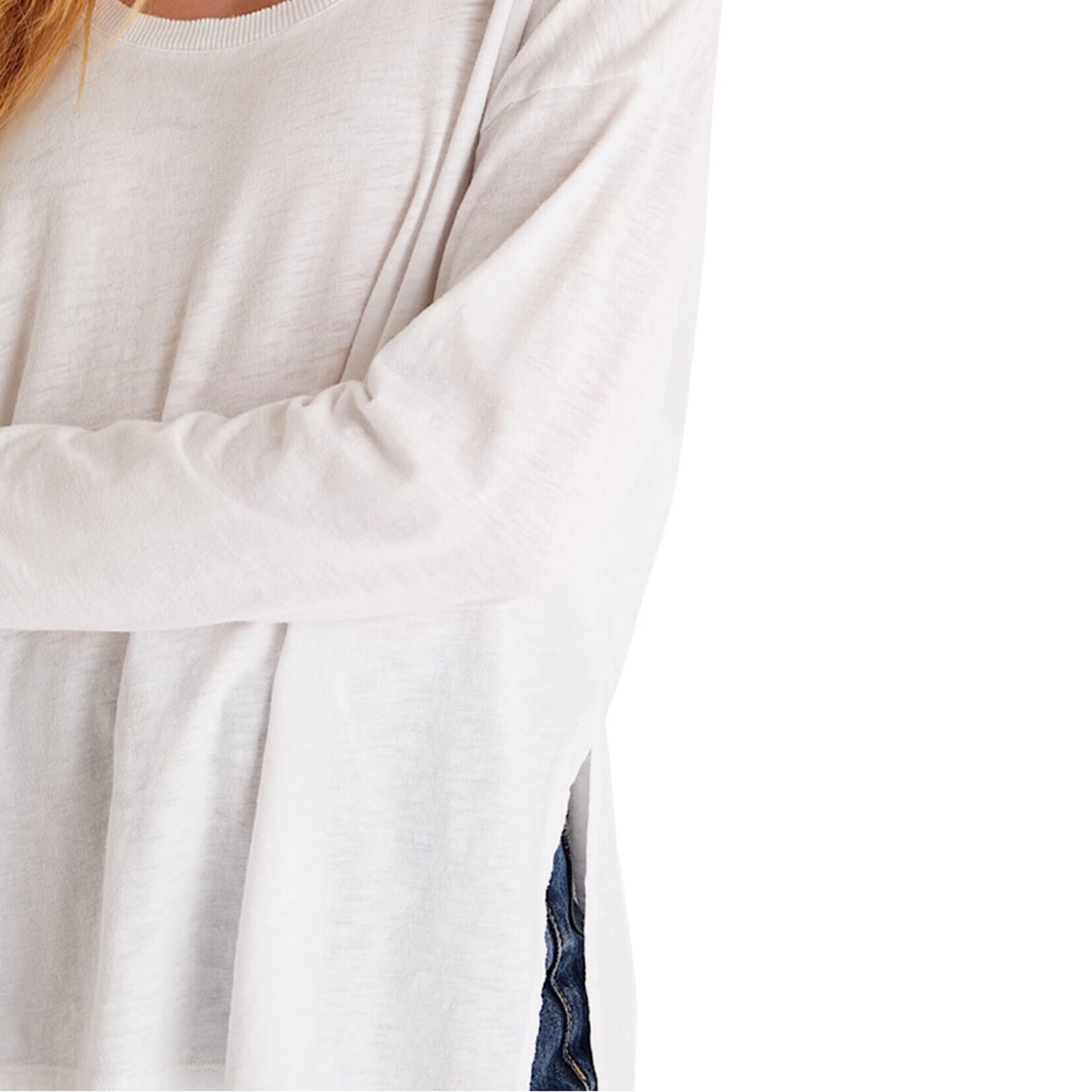 Z Supply Z Supply Farren Slub L/S Tee White