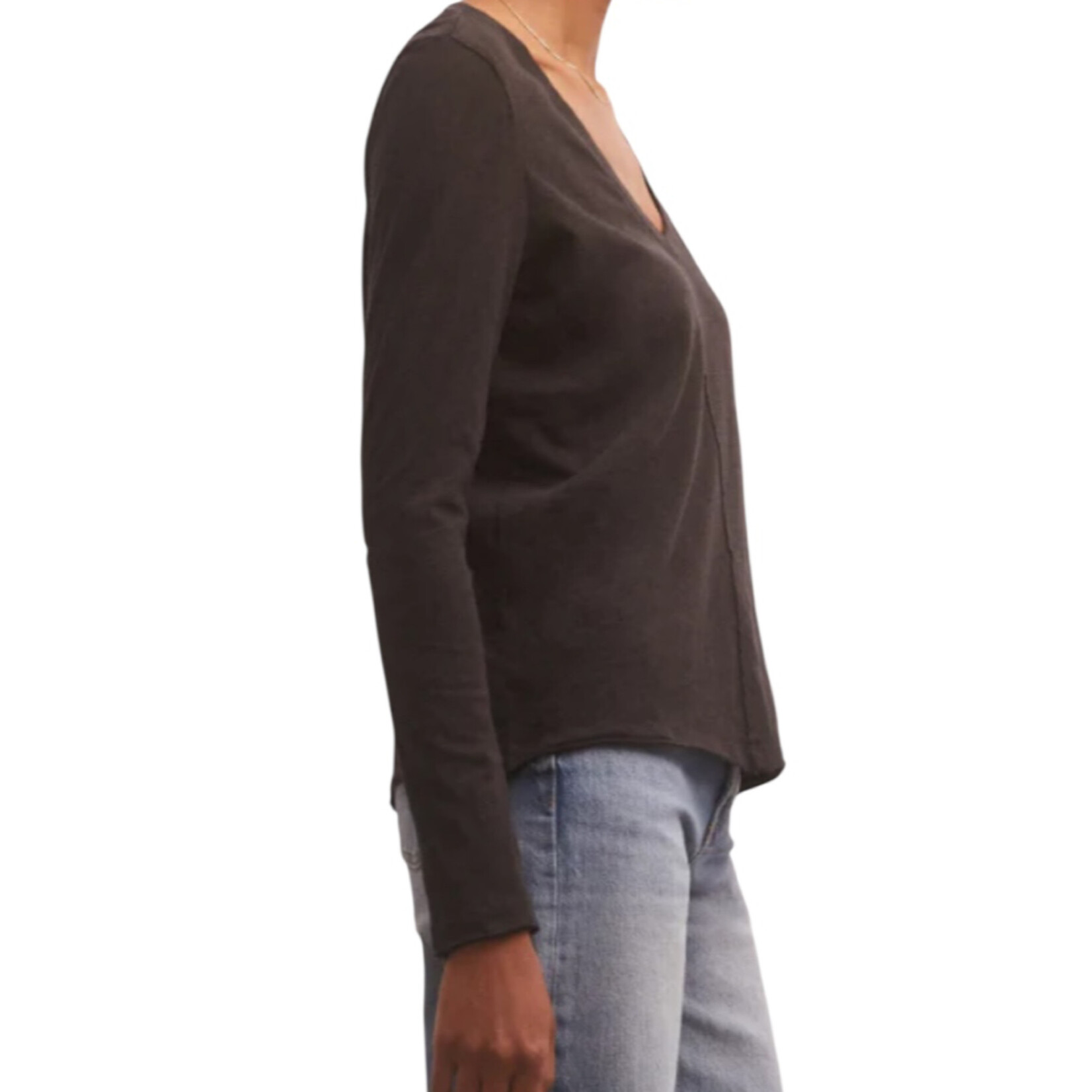 Z Supply Z Supply Dream Slub LS Tee Black