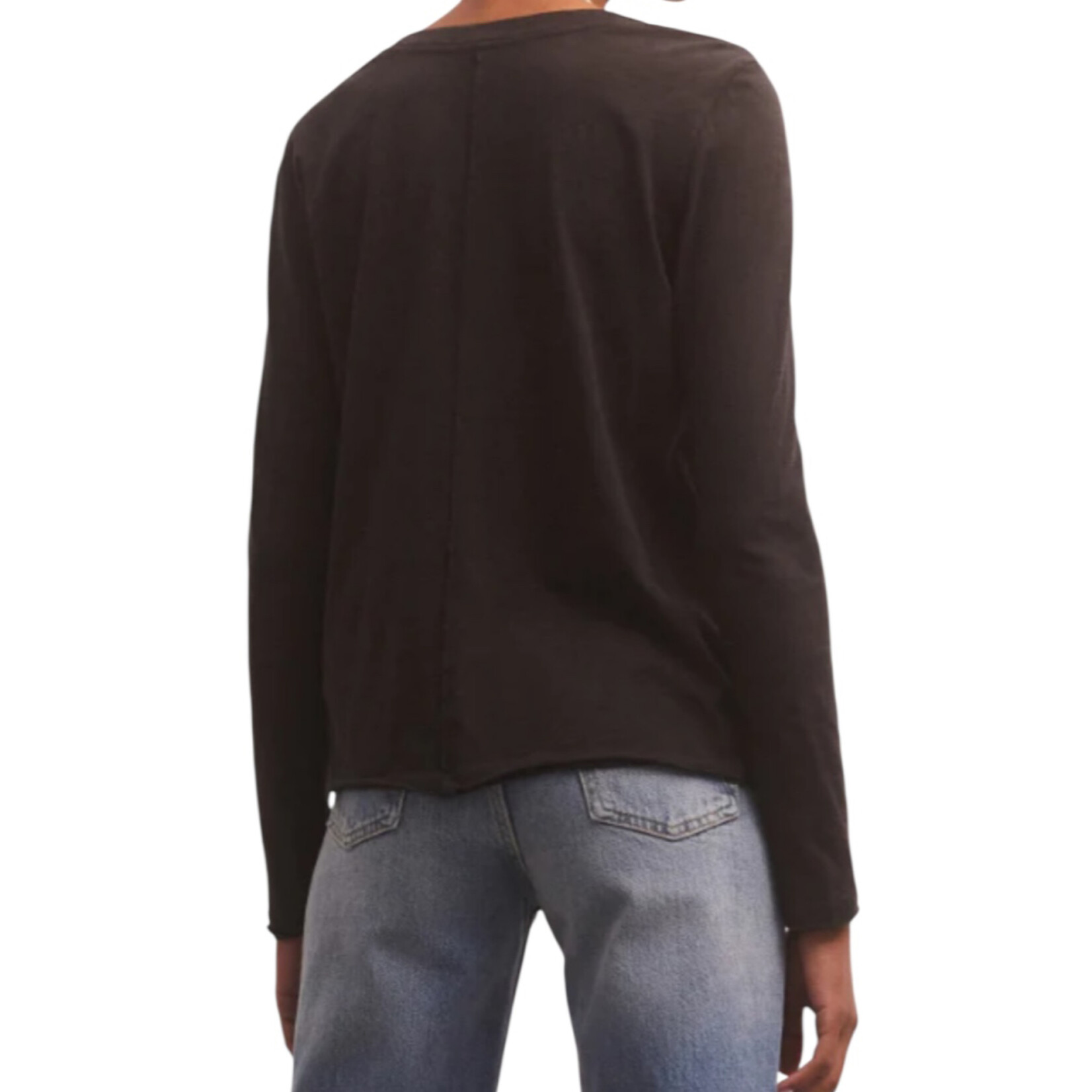 Z Supply Z Supply Dream Slub LS Tee Black