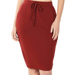 Brick Tulip Hem Skirt W Side Pockets