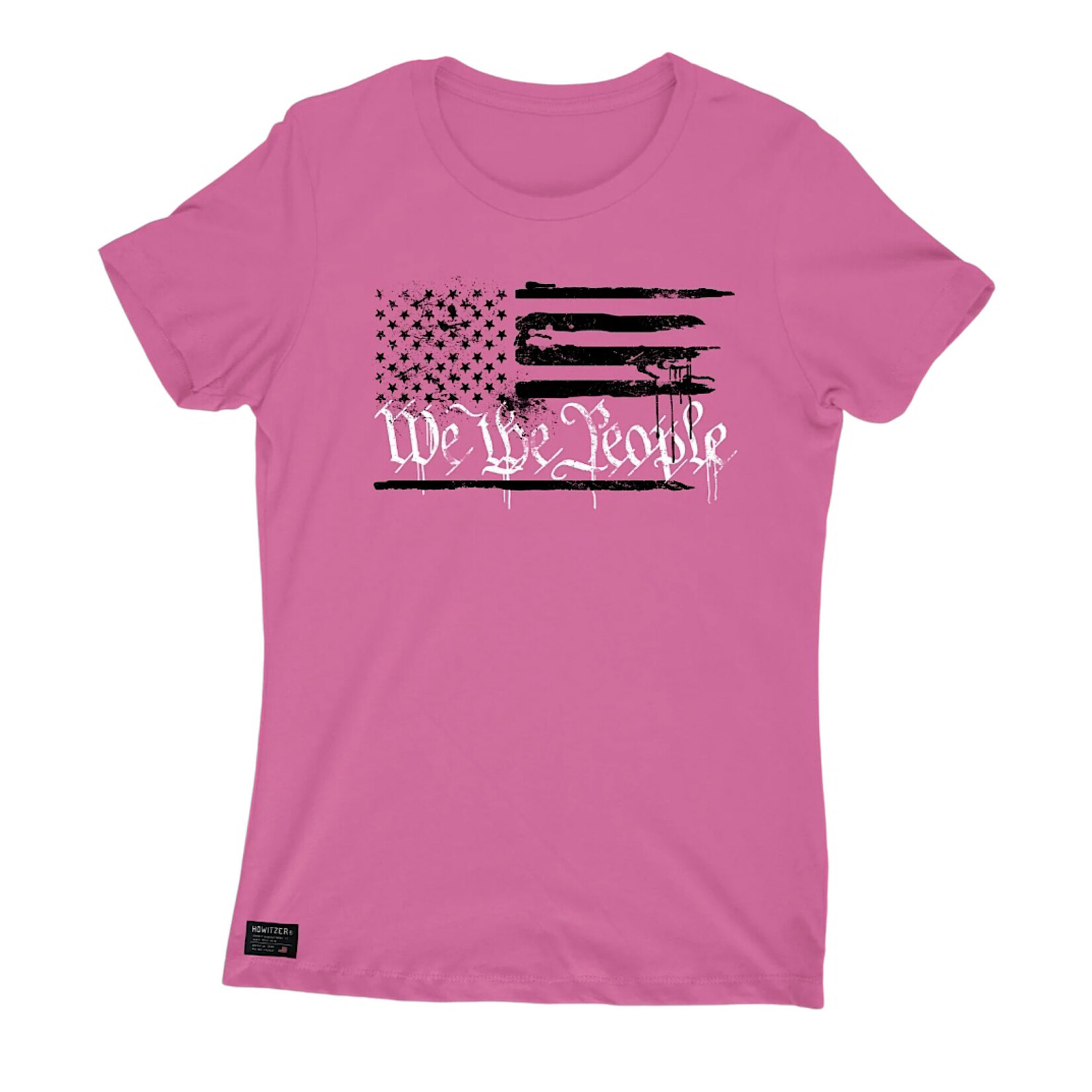 Howitzer People Splatter S/S Tee- Hot Pink