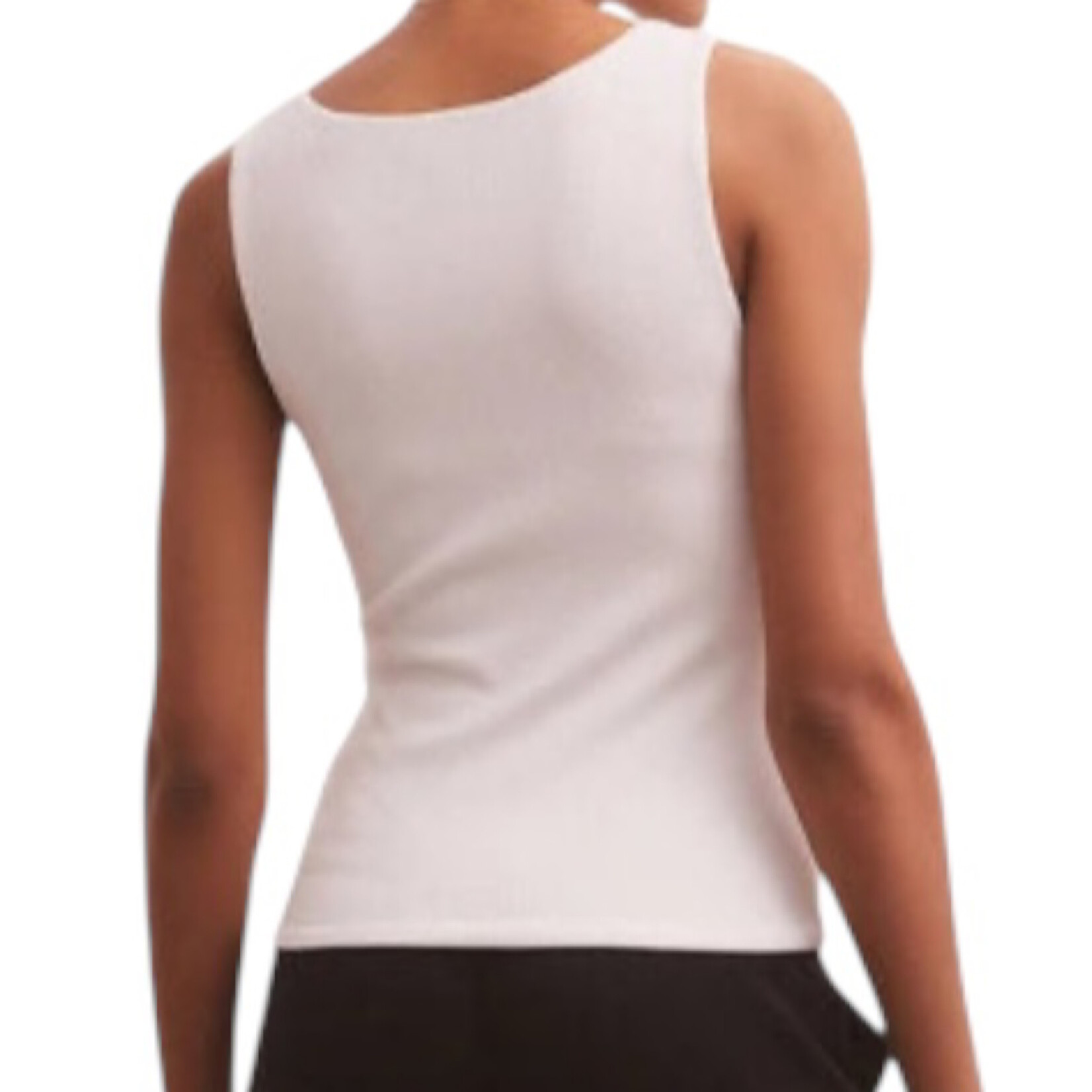 Z Supply Z Supply Avala V-Neck Rib Top White