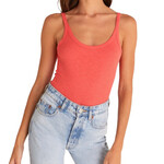 Z Supply Z Supply Casa Rib Tank Coral Red