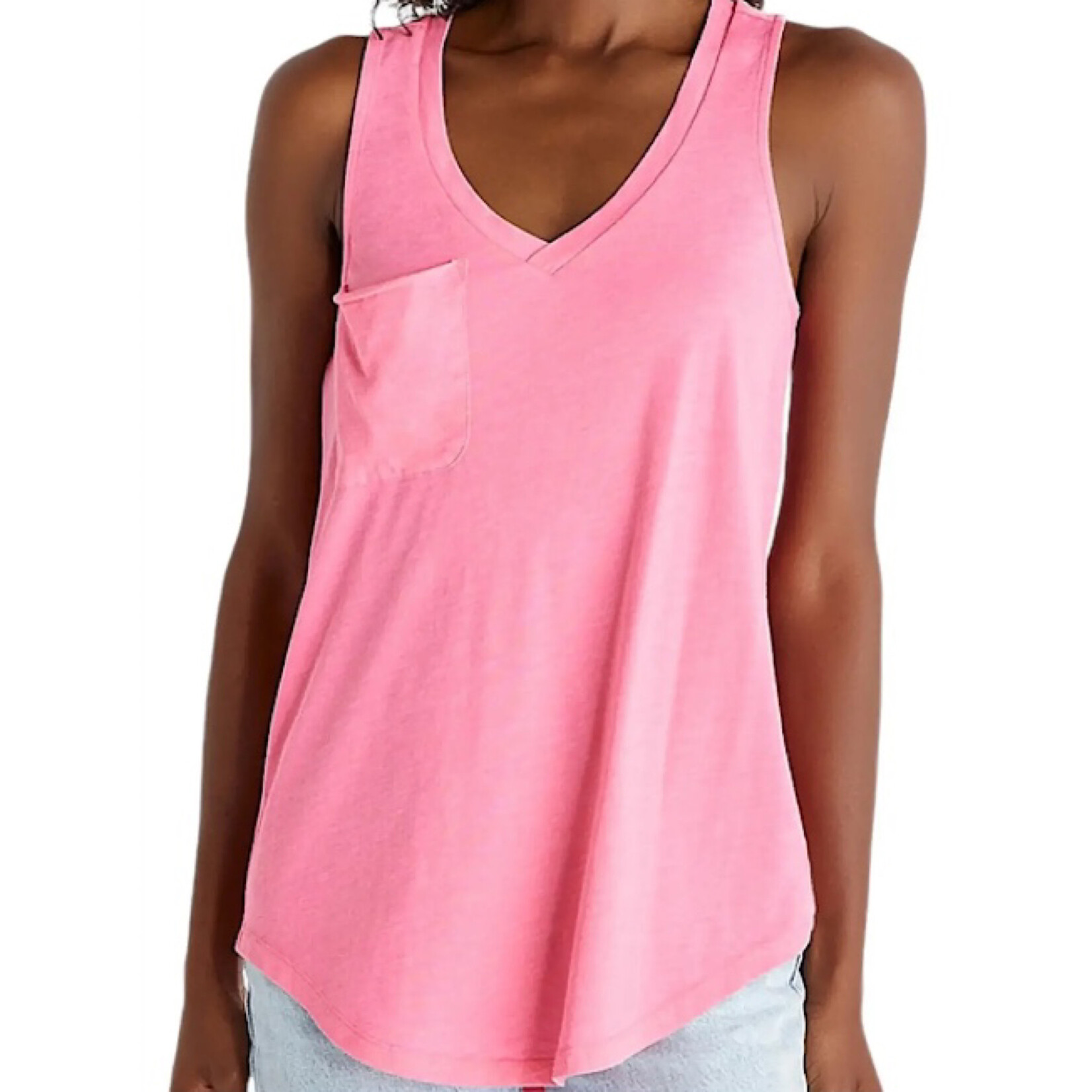 Z Supply Z Supply Pocket Racer Tank Flamingo