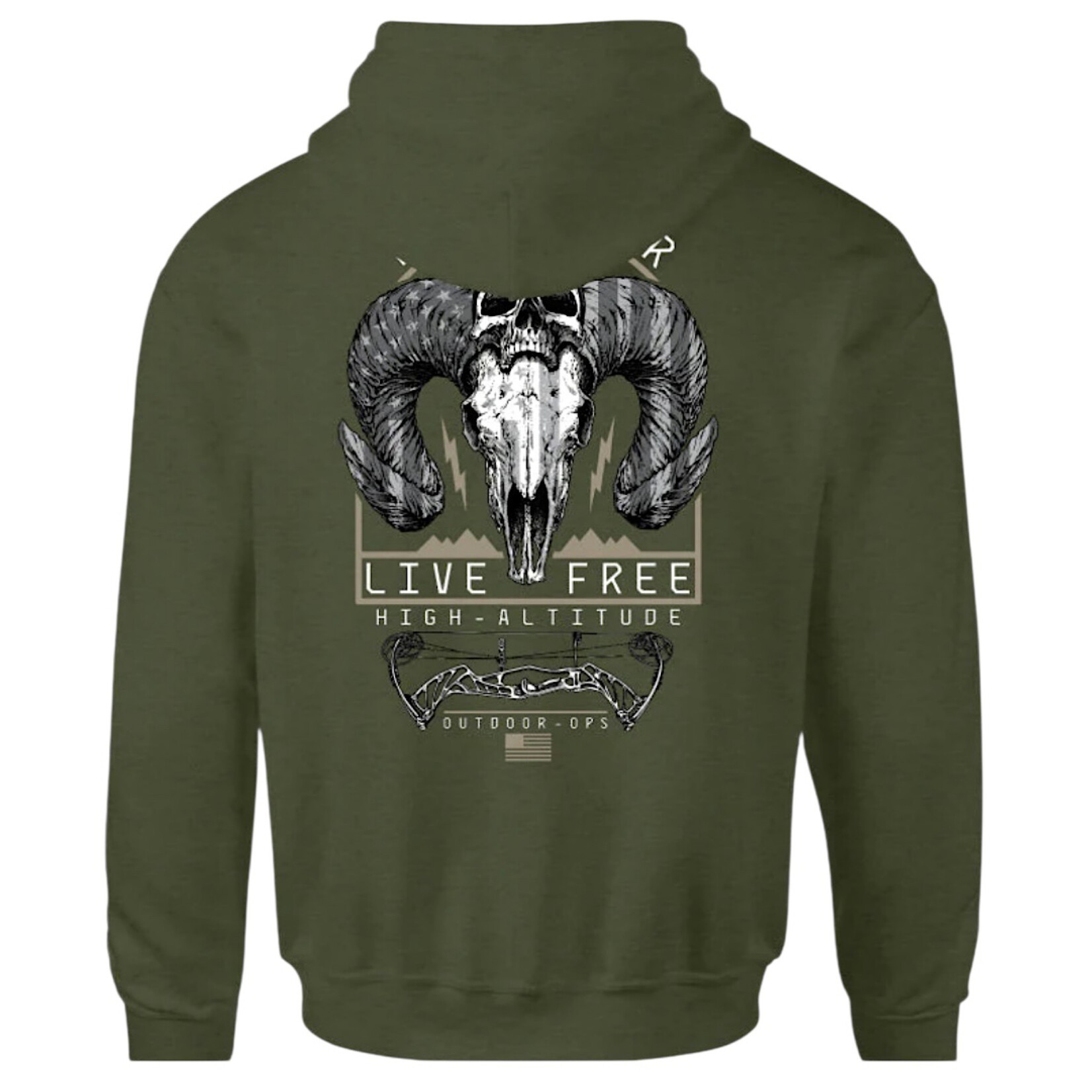Howitzer Outdoor Ops Po Hoodie -Army Heather