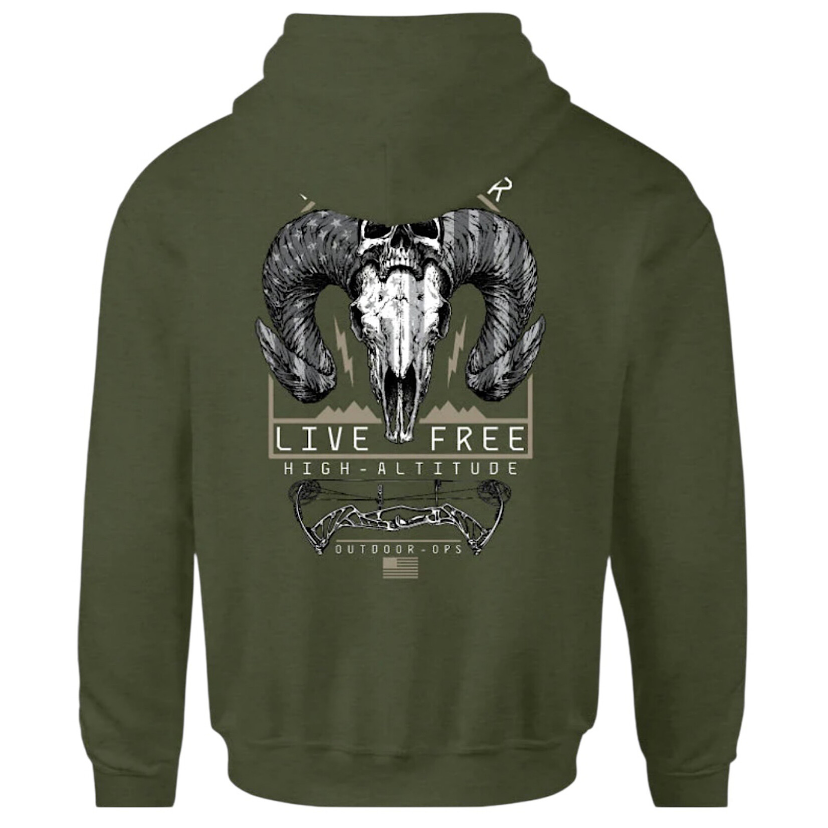 Howitzer Outdoor Ops Po Hoodie -Army Heather