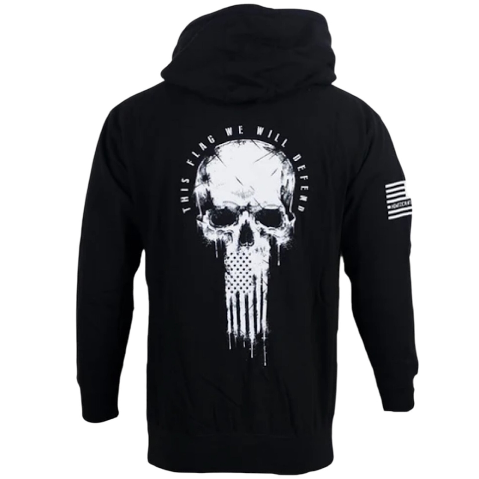 Oil Skull Po Hood-Black