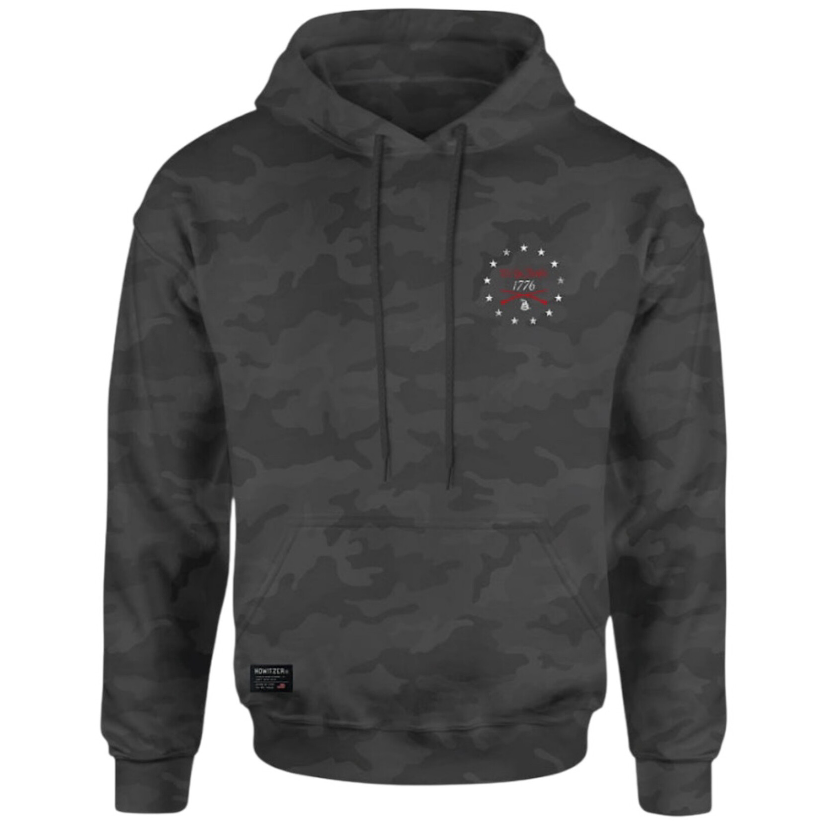Howitzer Family Po Hoodie -Black Camo