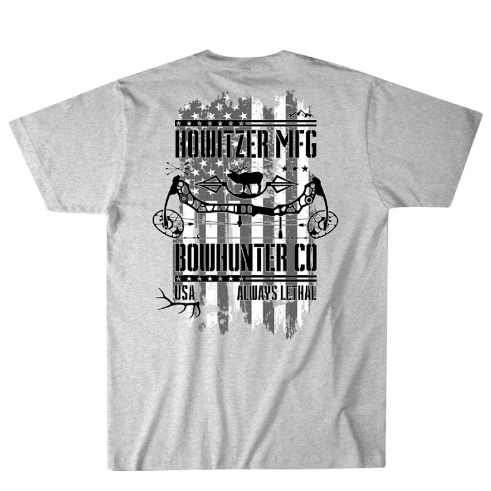Howitzer Bowhunter S/S Tee- Ash