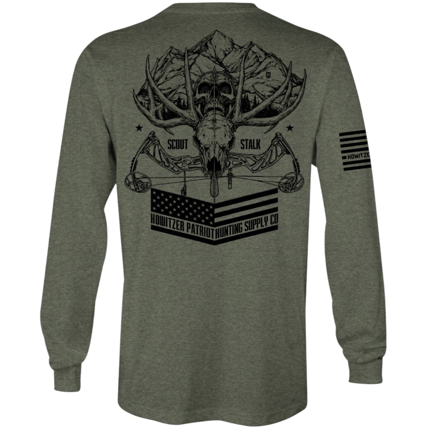 Howitzer Skull Mountain Long Sleeve Tee