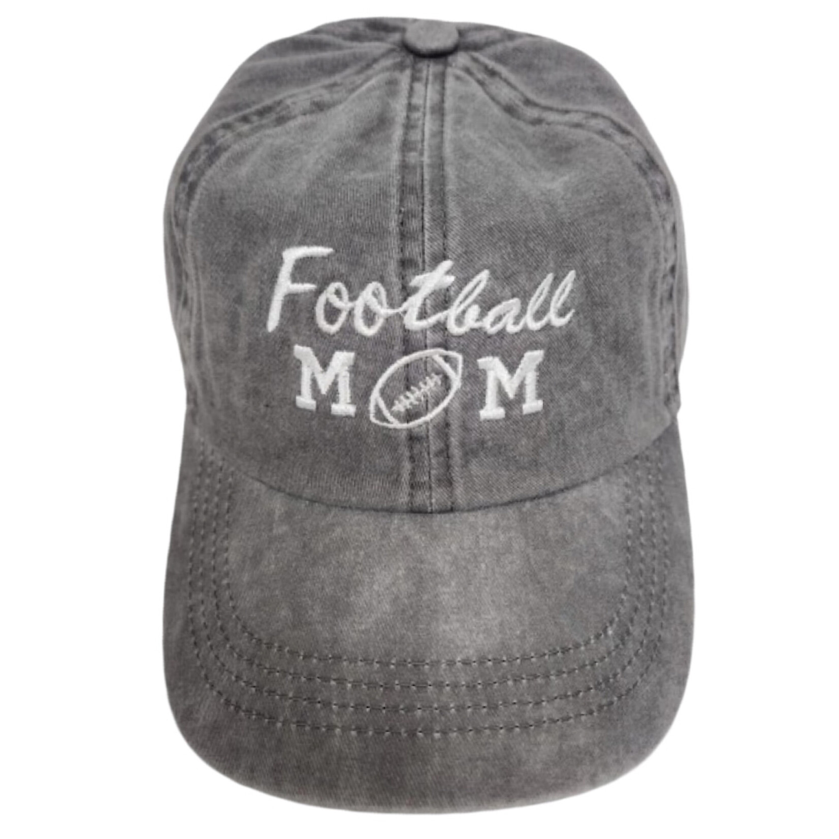 Football Mom Embroidered Baseball Cap