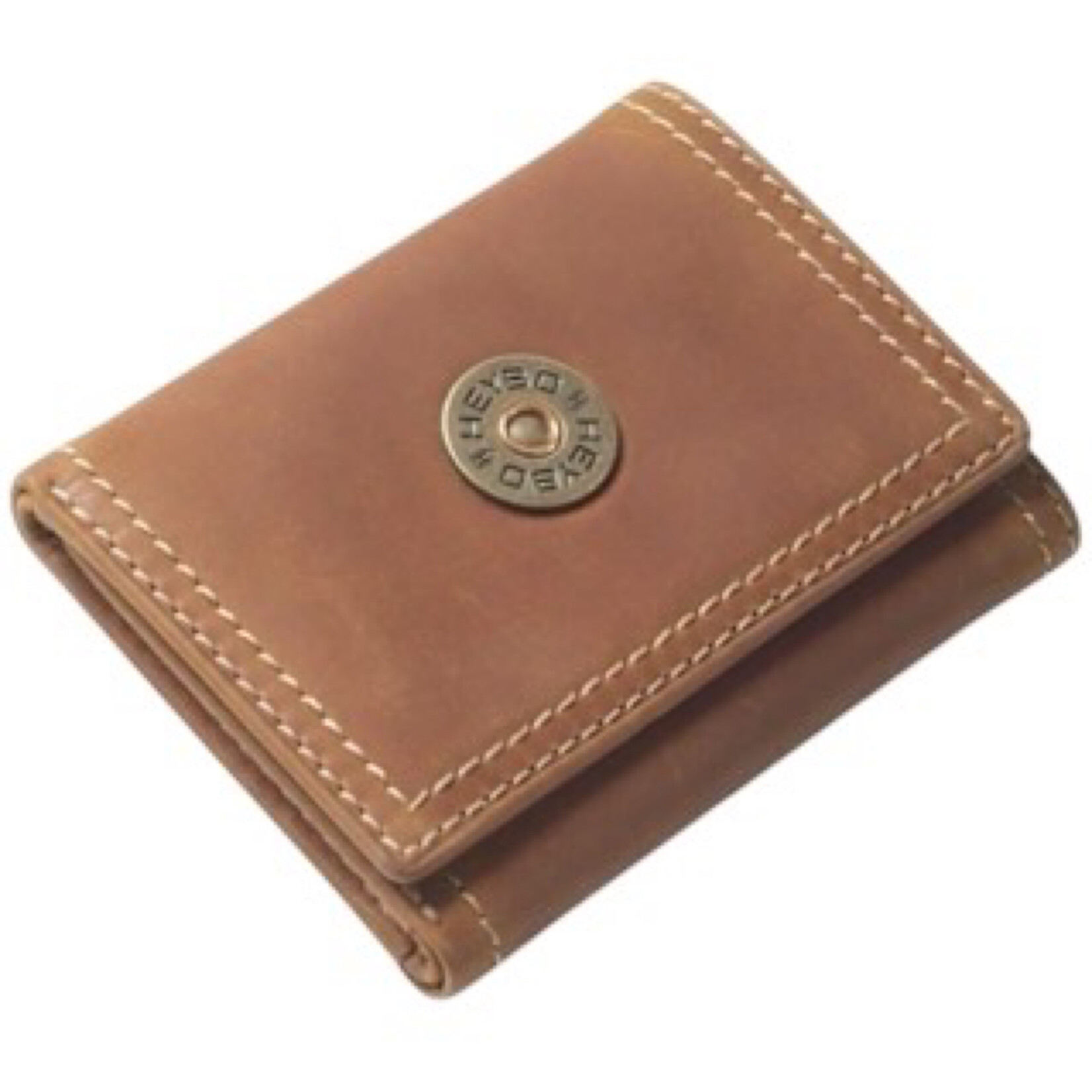 Heybo Leather Tri-Fold Wallet Brown