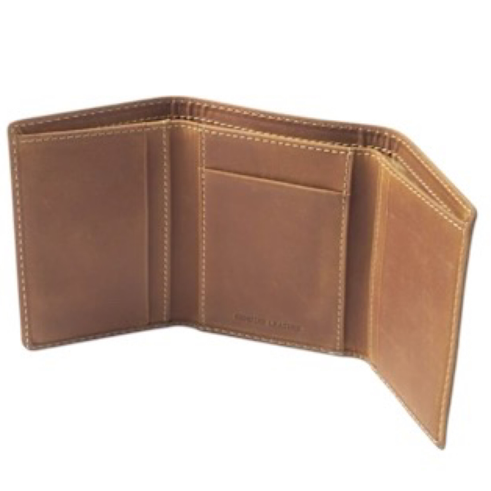 Heybo Leather Tri-Fold Wallet Brown