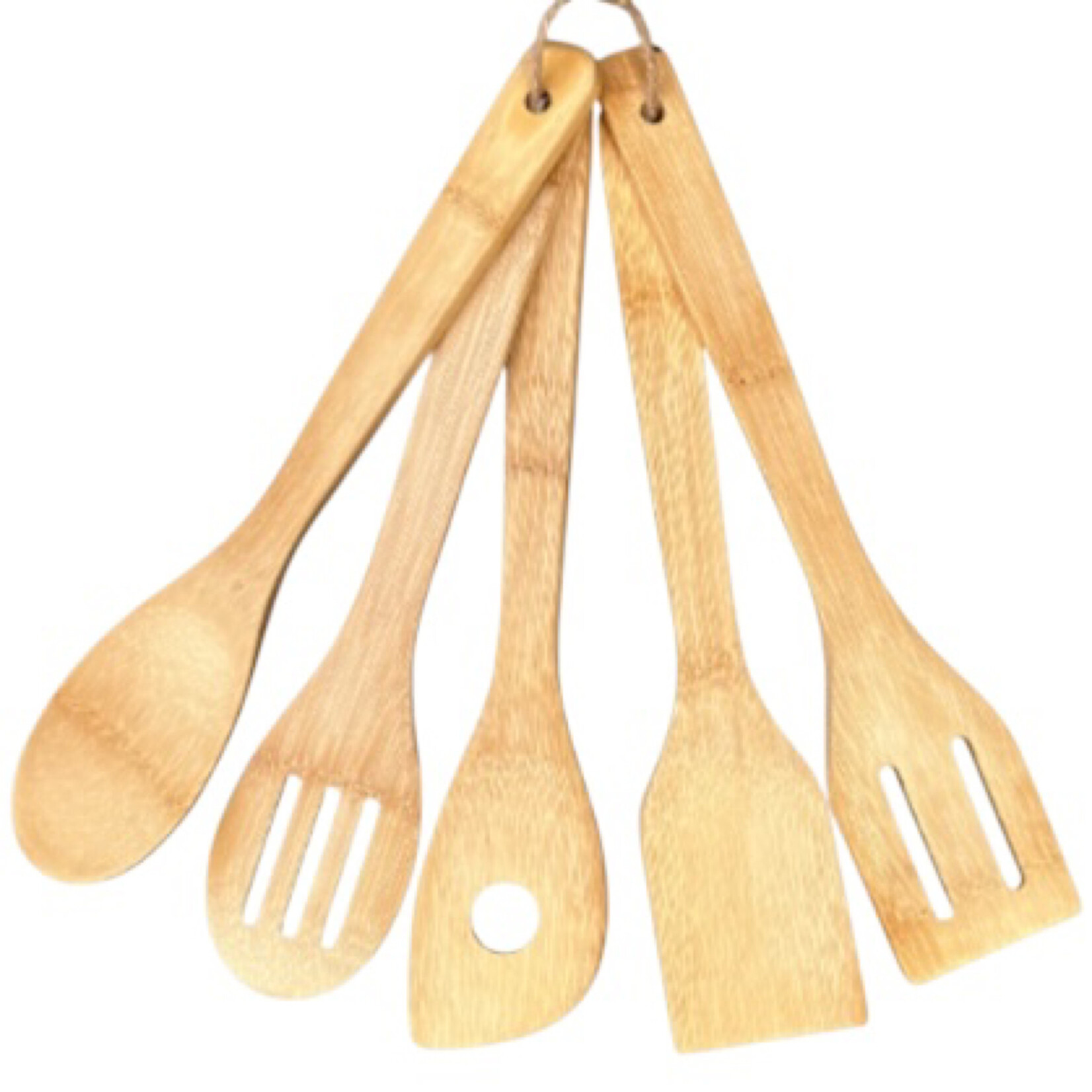 Bamboo Five Piece Utensil Set
