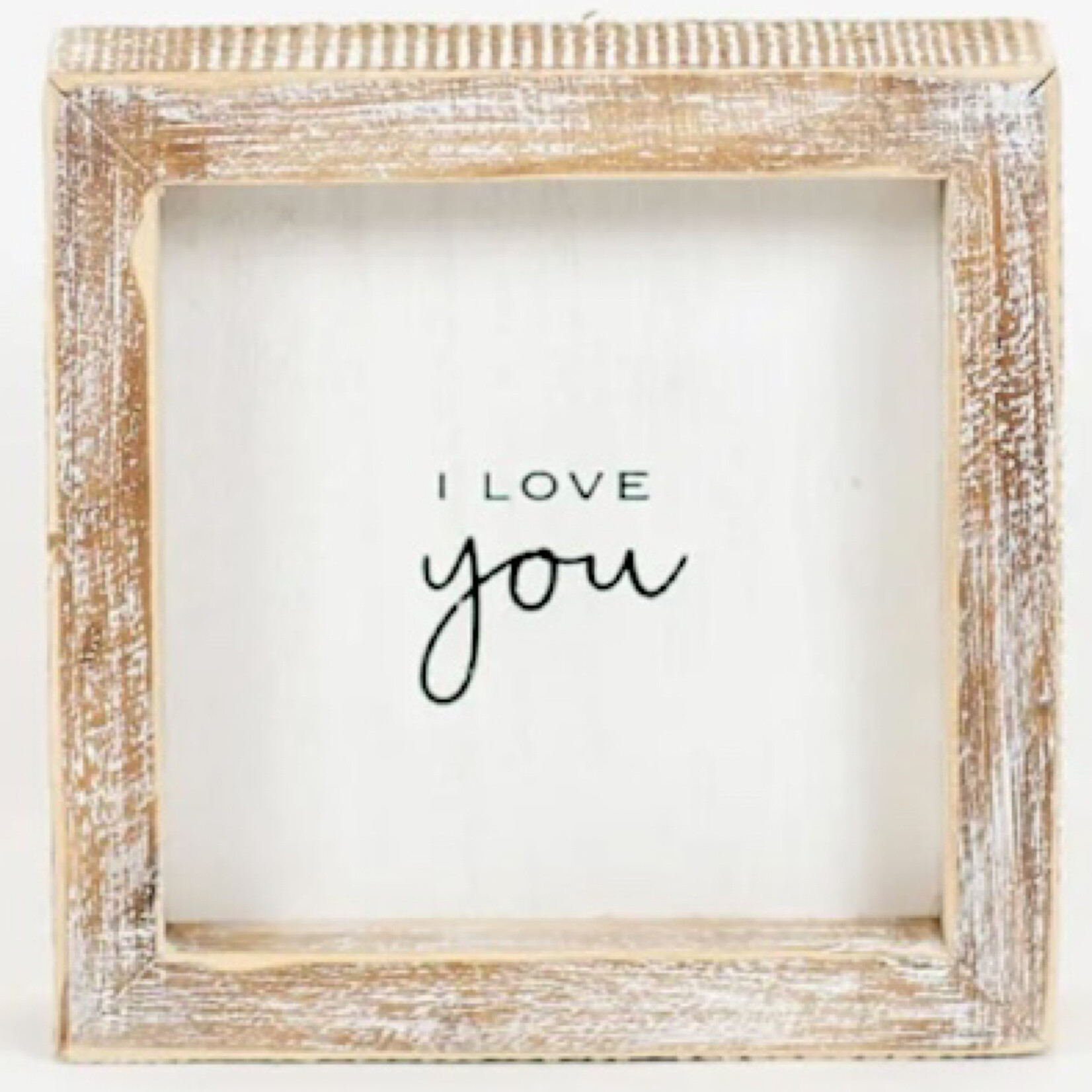 I Love You Wood Sign