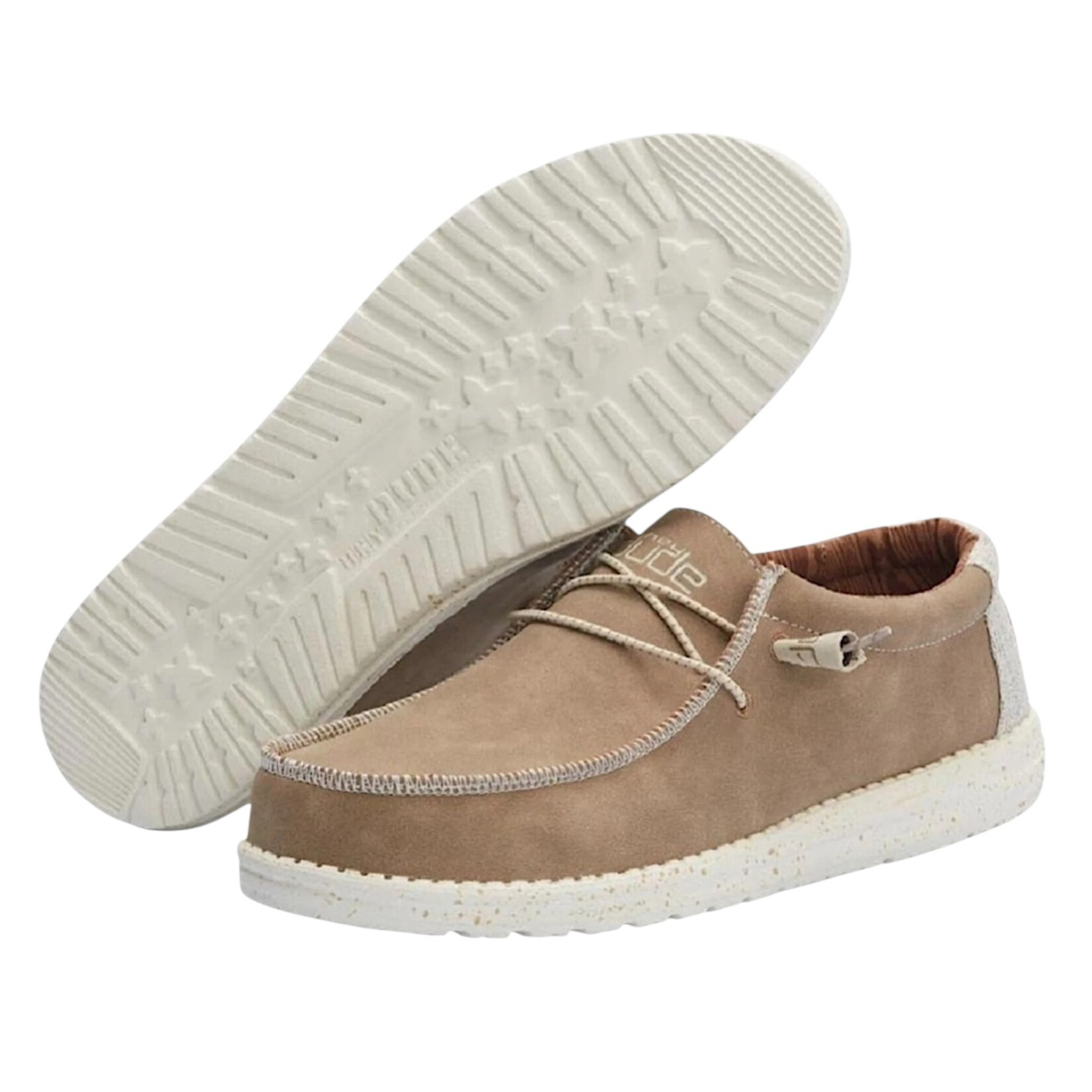 Hey Dude Hey Dude Wally Recycled Leather Travertine Mens
