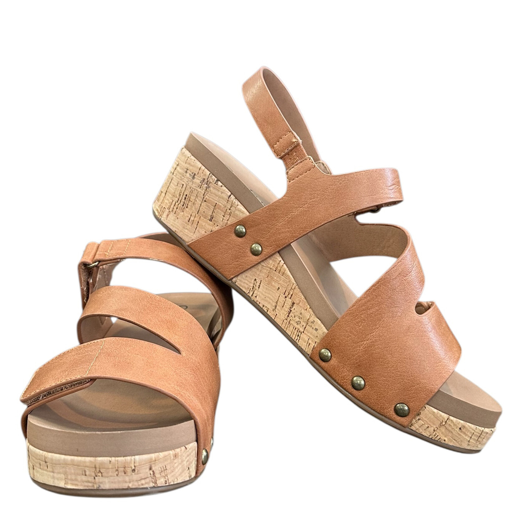 Corkys Rain Check Sandal Cognac