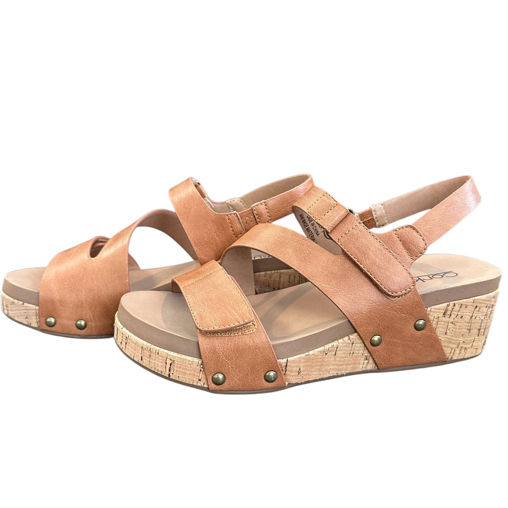 Corkys Rain Check Sandal Cognac