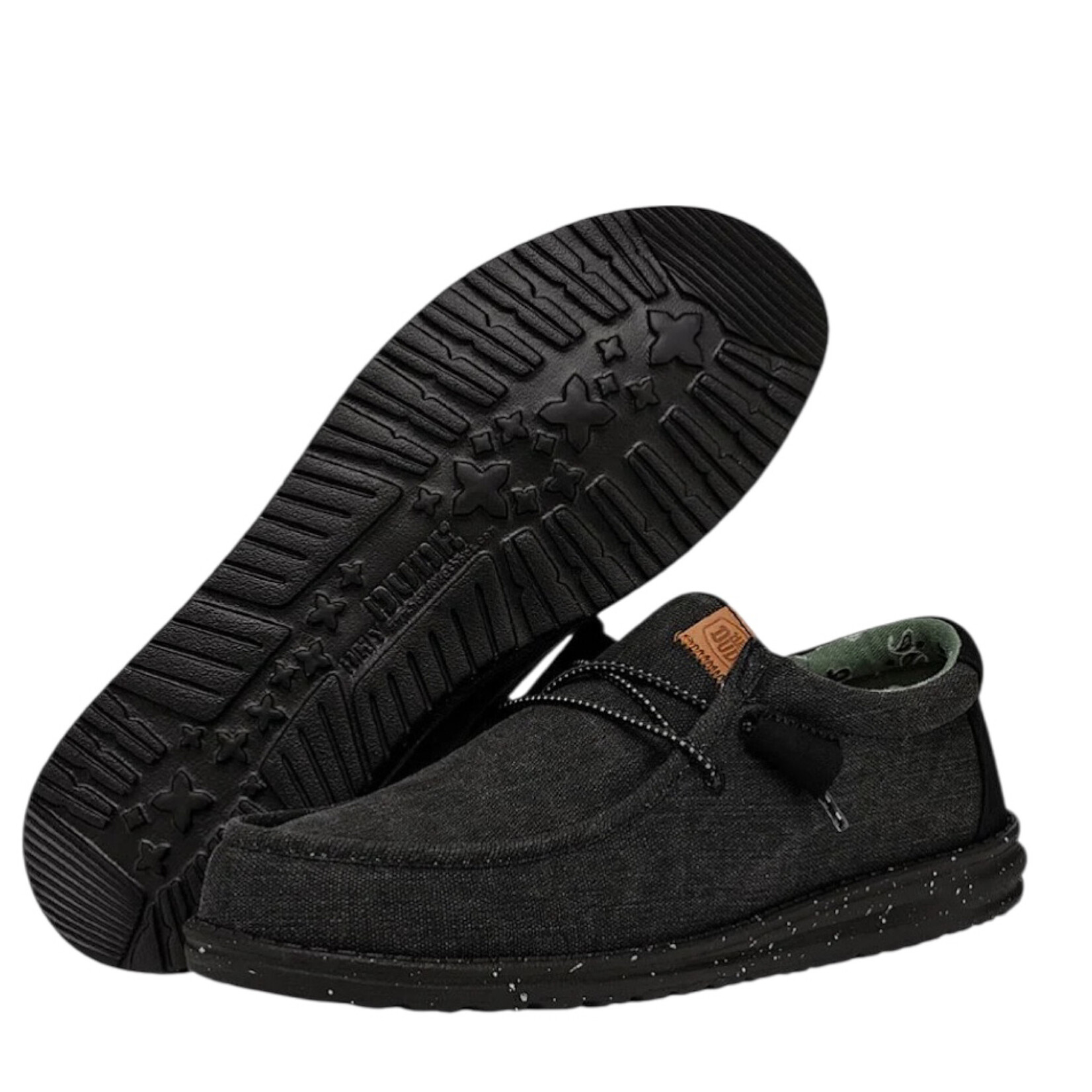 Hey Dude Hey Dude Wally Washed Canvas Black/Black