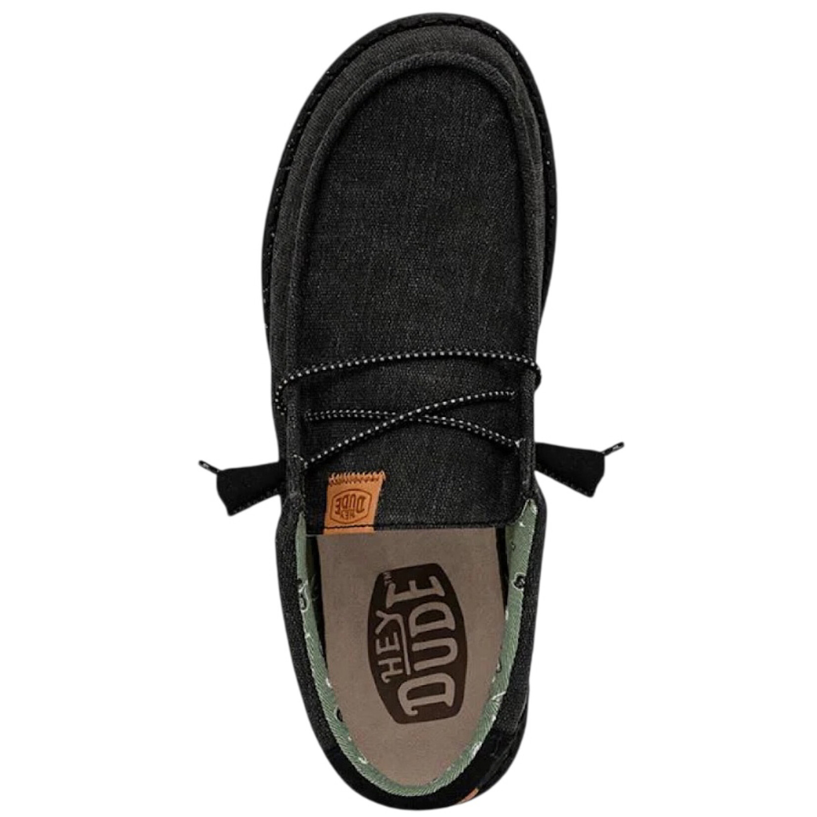 Hey Dude Hey Dude Wally Washed Canvas Black/Black