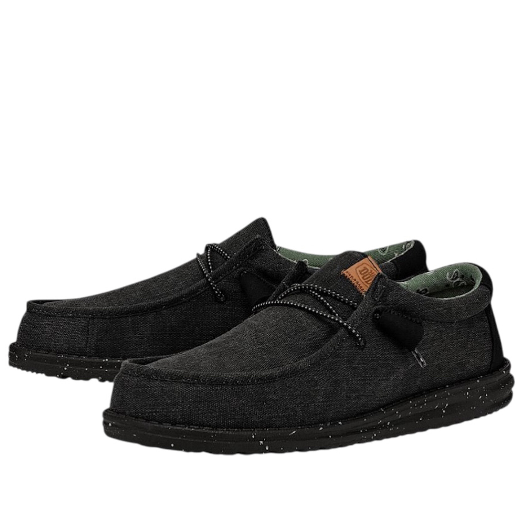 Hey Dude Hey Dude Wally Washed Canvas Black/Black