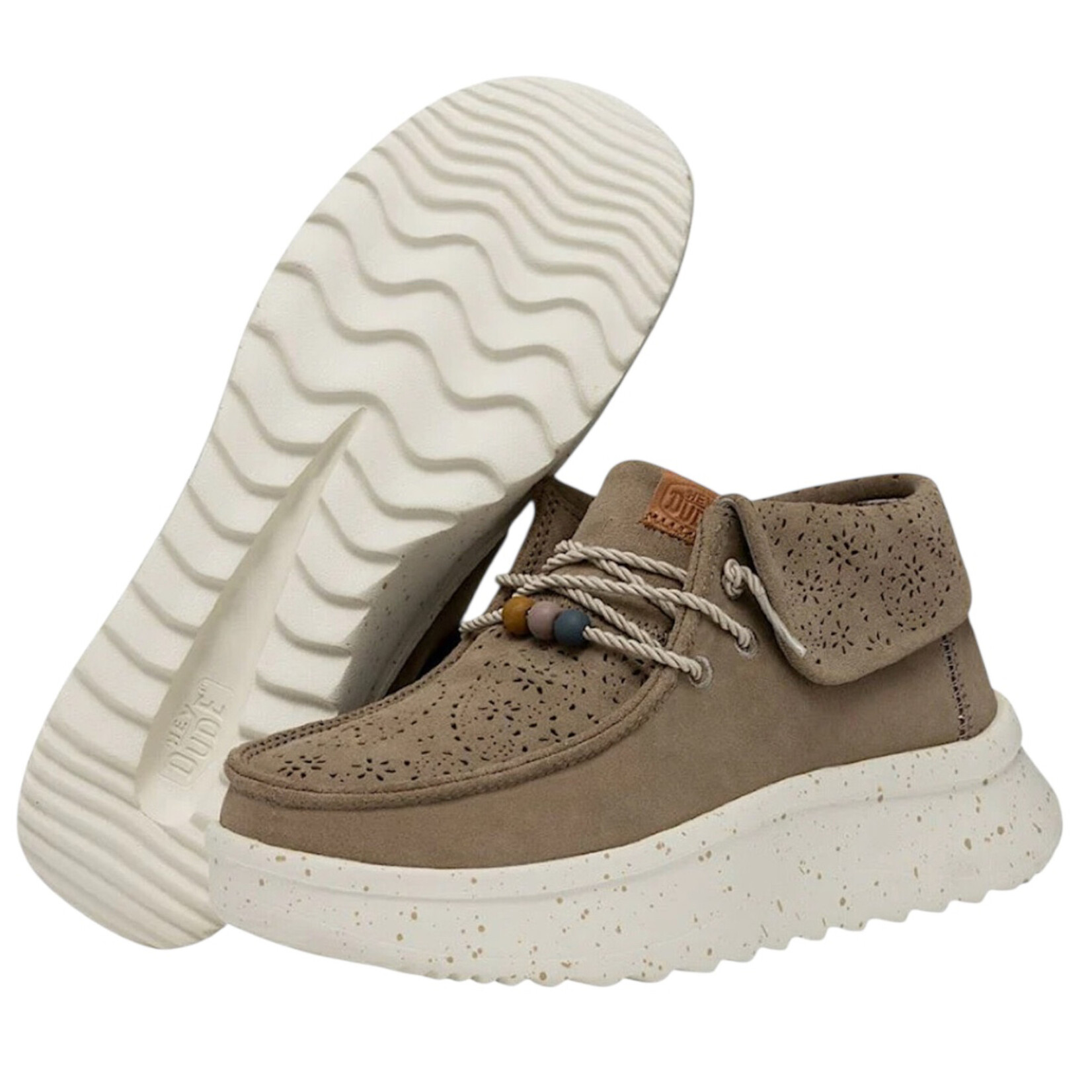 Hey Dude Hey Dude Wendy Peak Fold Boot Suede Brown Womens