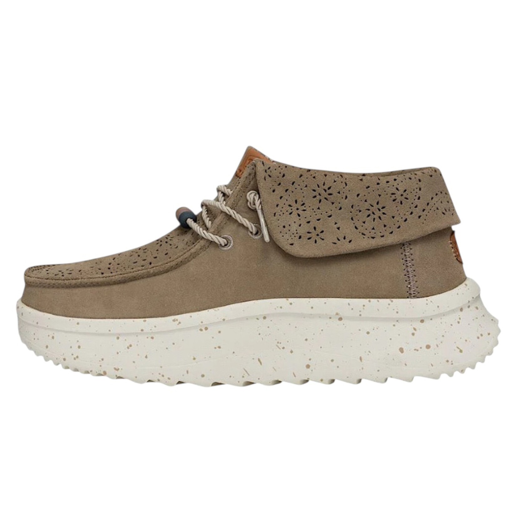 Hey Dude Hey Dude Wendy Peak Fold Boot Suede Brown Womens