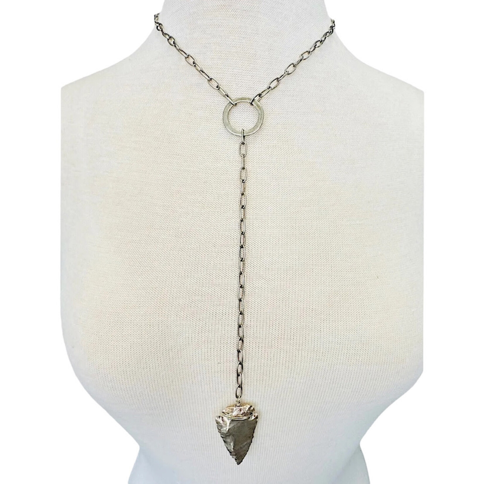 Julio Designs Silver Arrowette Necklace