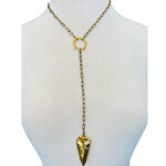 Julio Designs Gold Arrowette Necklace