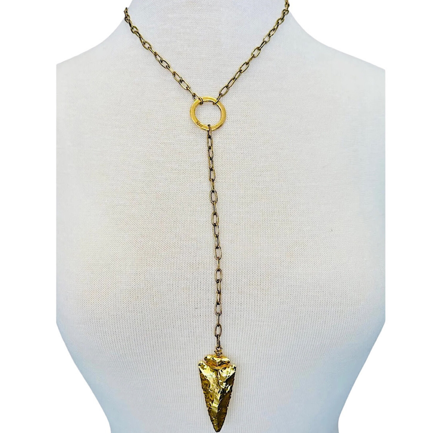 Julio Designs Gold Arrowette Necklace