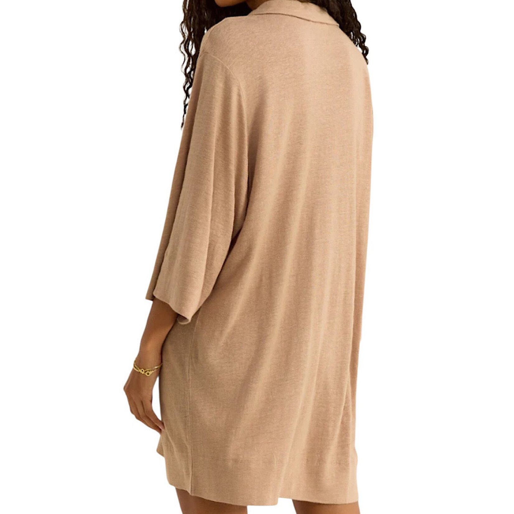 Z Supply Z Supply Mallory Slub Cover Up Iced Coffee