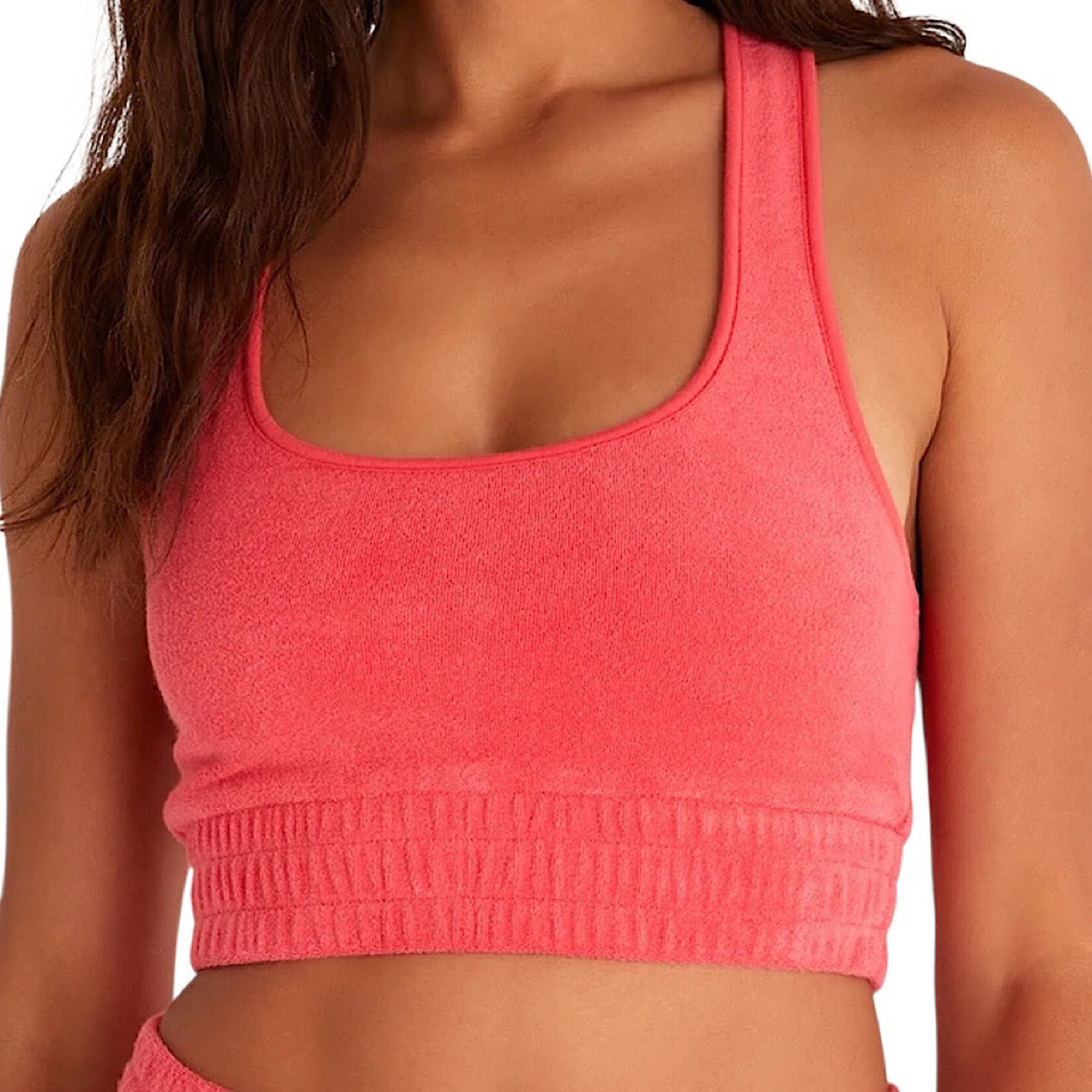 Z Supply Z Supply Sunny Loop Terry Tank Bra Strawberry