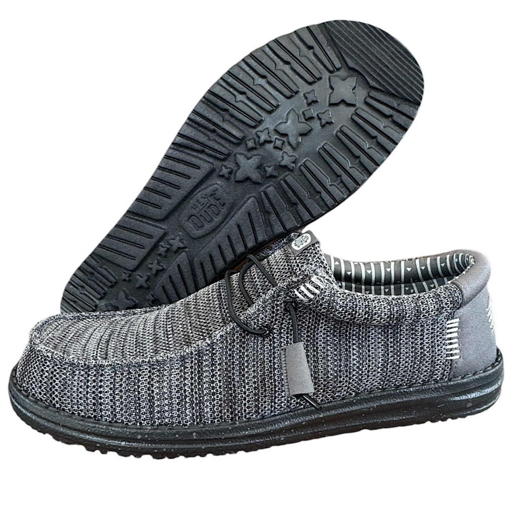 Hey Dude Hey Dude Wally Stretch Sox Granite Grey/Black