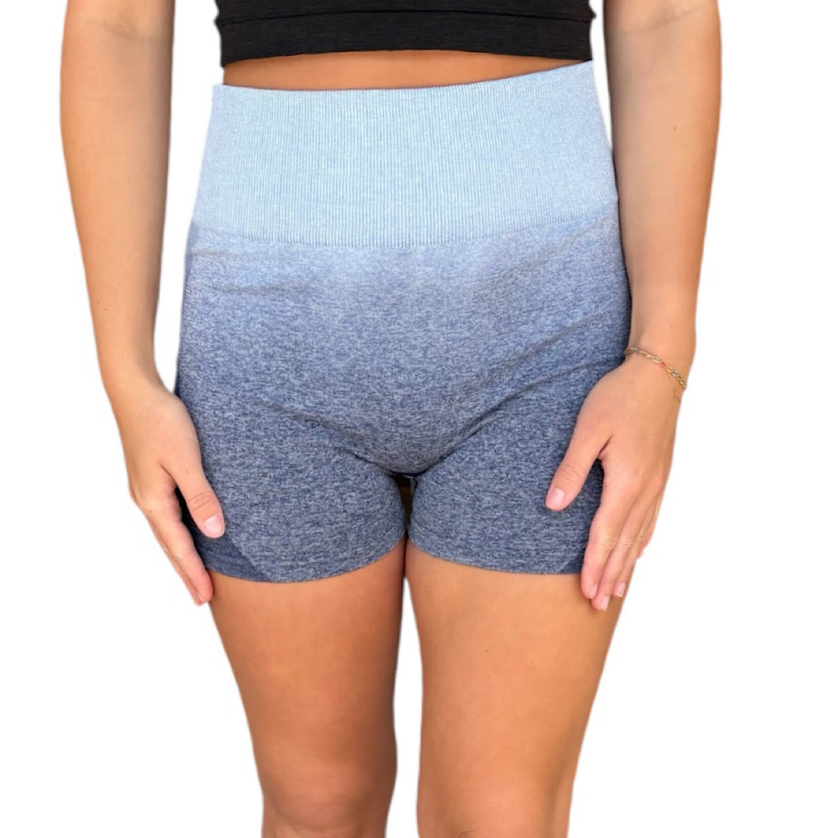 Pink Victoria's Secret Navy Wash Seamless Spandex Shorts