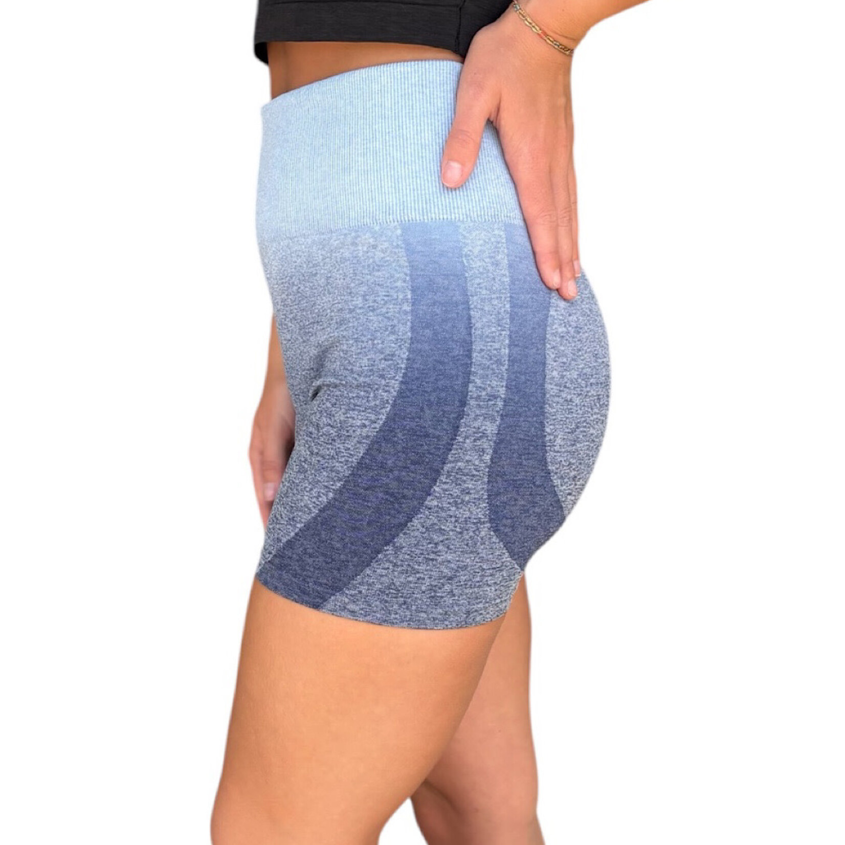 Pink Victoria's Secret Navy Wash Seamless Spandex Shorts