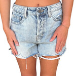 Hidden Hidden Frayed Light Washed Shorts