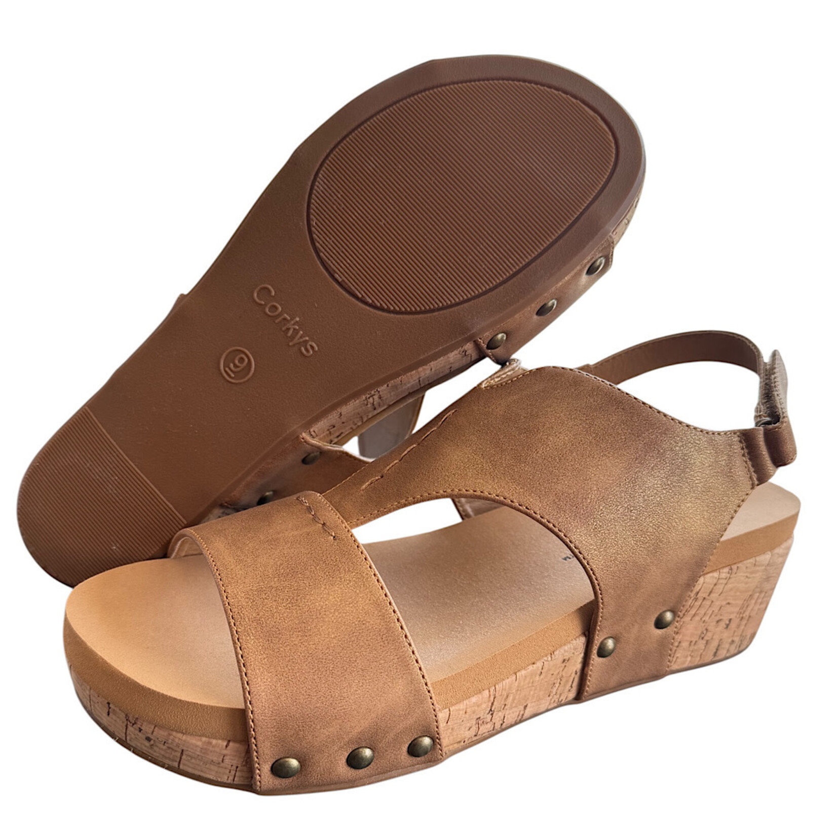 Corkys Refreshing Brown Wedges
